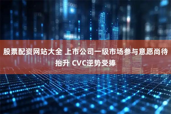 股票配资网站大全 上市公司一级市场参与意愿尚待抬升 CVC逆势受捧